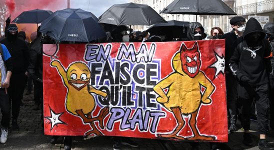 May 1 the Parisian procession left tensions in Nantes and