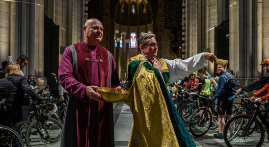 New York cyclists blessed from dangers