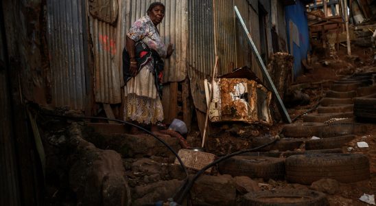 Operation Wuambushu in Mayotte a shantytown being demolished