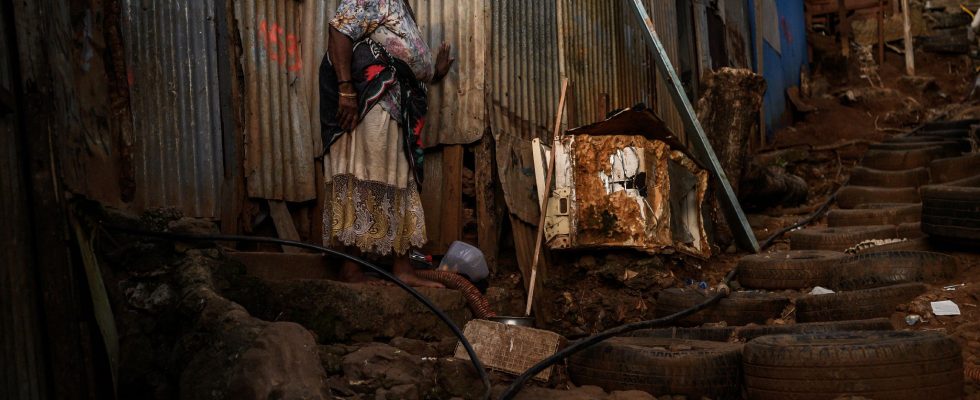 Operation Wuambushu in Mayotte a shantytown being demolished