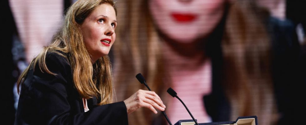 Palme dOr Justine Triet attacks government policy