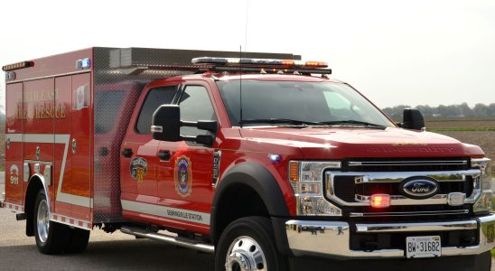 Perth East Fire Department receives delivery of new rescue truck