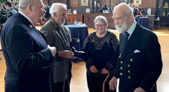 Prince Michael of Kent helps celebrate Essex and Kent Scottish