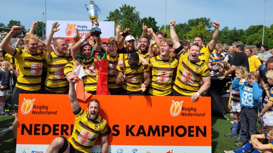 Rugby players Eemland national champion for the first time Triumph