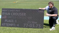 Ryan Crouser set a world record in the shot put