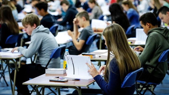 Students of music teacher Youri take final exams for the