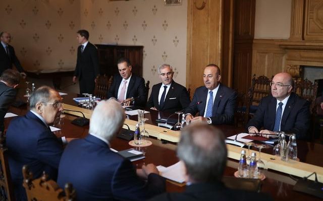 The critical 4 way summit in Moscow has begun Minister Cavusoglu