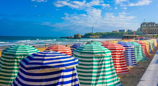 The emblematic Grande Plage of Biarritz