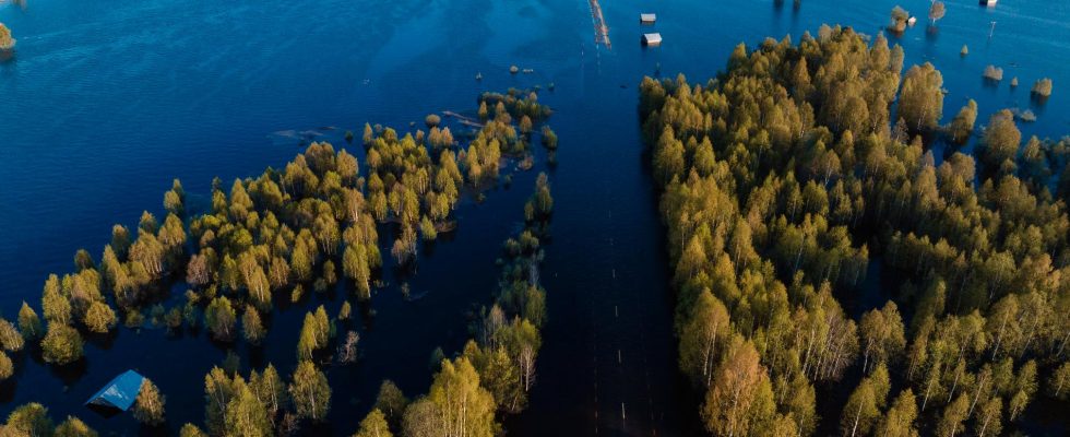 The water turned his farm into an island