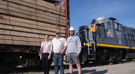 Townsend Lumber delivers its first outbound rail shipment