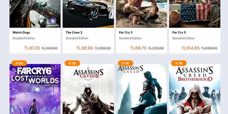 Ubisoft store has big discounts