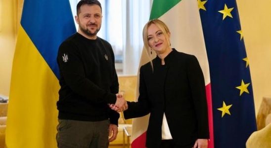 Ukrainian President Zelensky visited Italy for the first time since