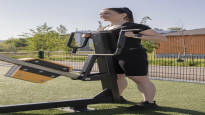 An outdoor gym is suitable for every exerciser here