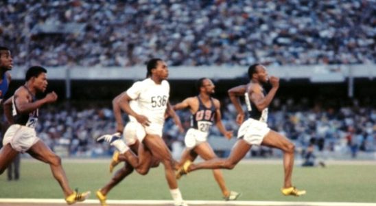 Athletics Jim Hines first man under 10 seconds in the