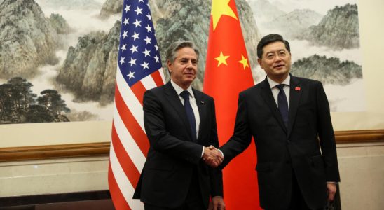 China Qin Gang mad diplomat receives his American counterpart