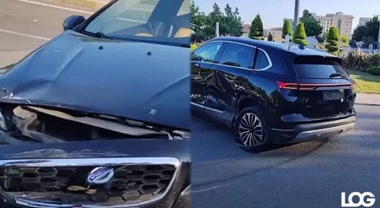 Crash involving Togg T10X and a Volvo made noise Video