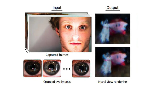 Developing technology that turns eye reflections into 3D images