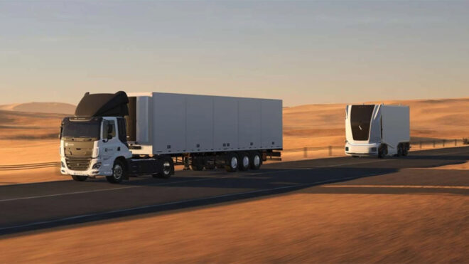 Einride brings driverless truck models to UAE roads