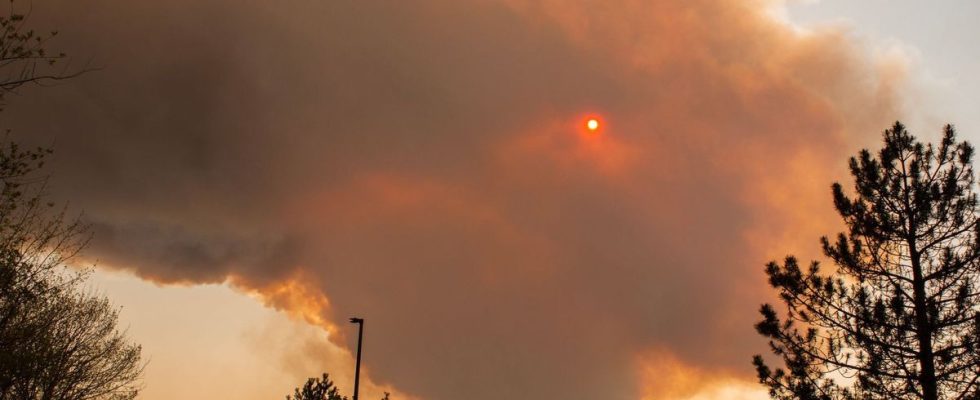 Fires in Canada is the cloud of smoke expected in