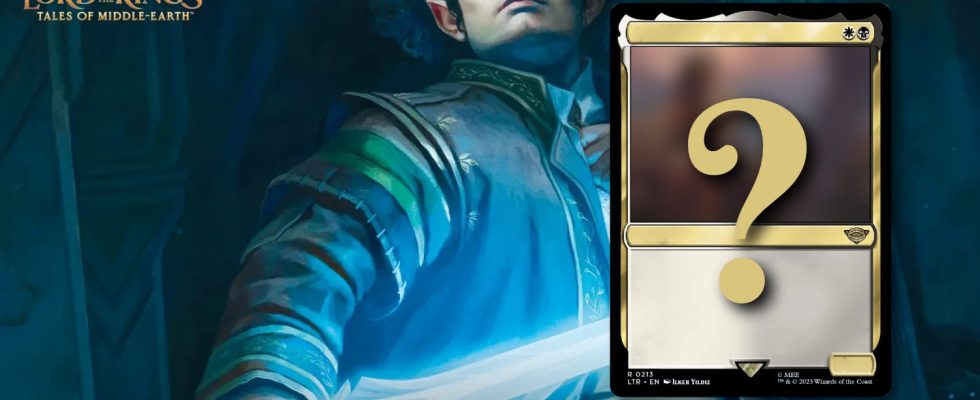 Magic discover a world exclusive card from the Lord of