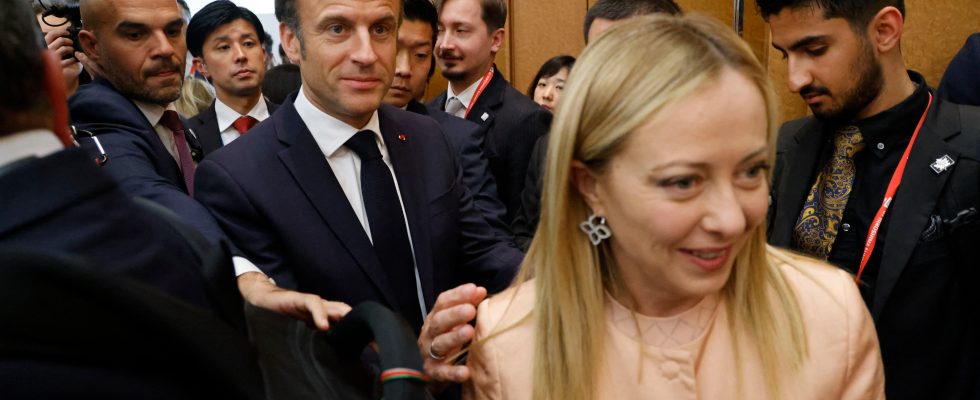 Meeting Meloni Macron look back on nine months of