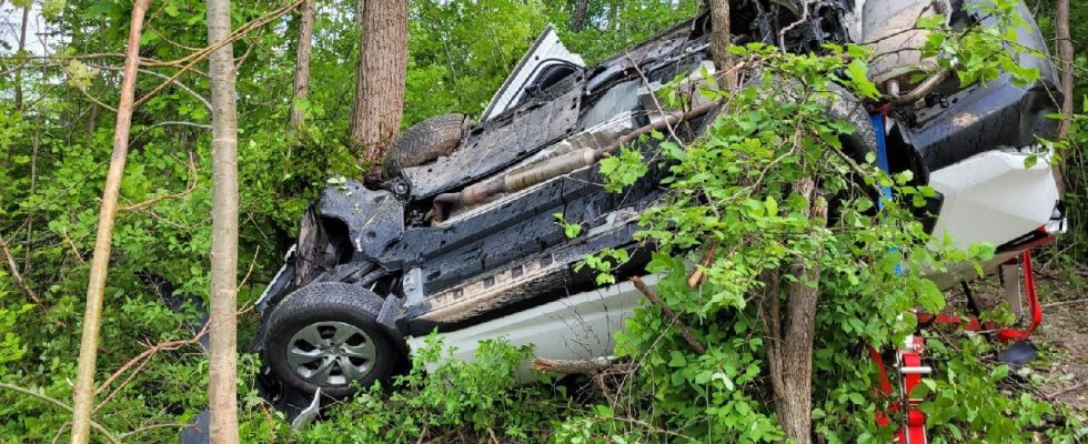 Person pulled from vehicle after crash southwest of London