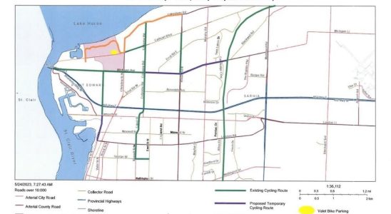 Pop up bike lanes eyed for Canada Day in Sarnia