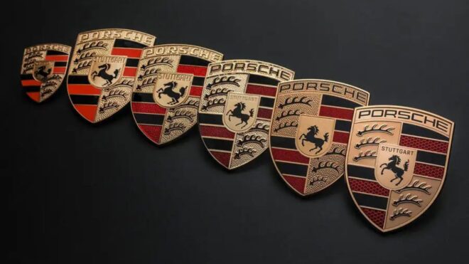 Porsche logo renewed for 75th anniversary