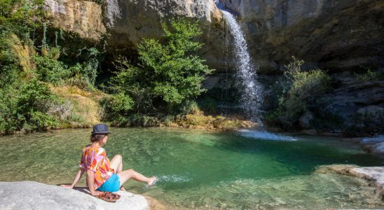 The Aiguebelle waterfalls in Pontaix