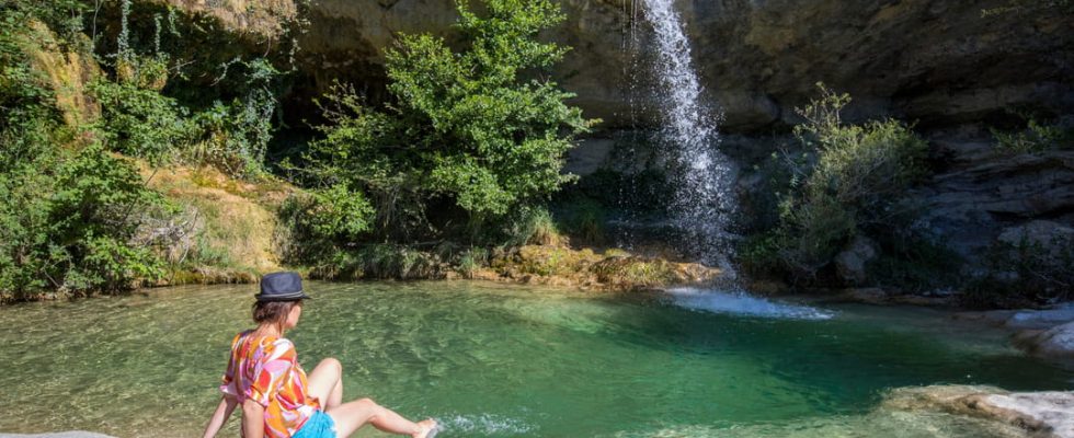 The Aiguebelle waterfalls in Pontaix