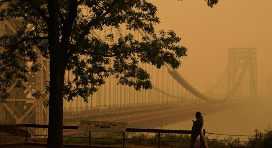 The eastern United States smoky by the fires in Quebec