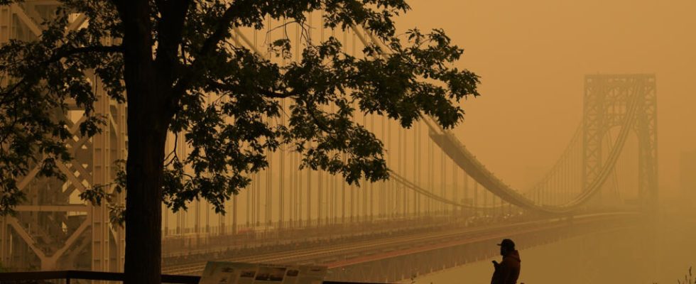 The eastern United States smoky by the fires in Quebec