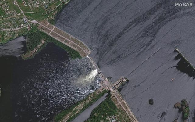 The image that worries the whole world Kakhovka Hydroelectric Power