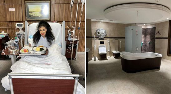 This mother gives birth in a luxury maternity unit worthy