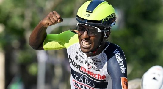 Tour of Switzerland Biniam Girmay ahead of Demare in the