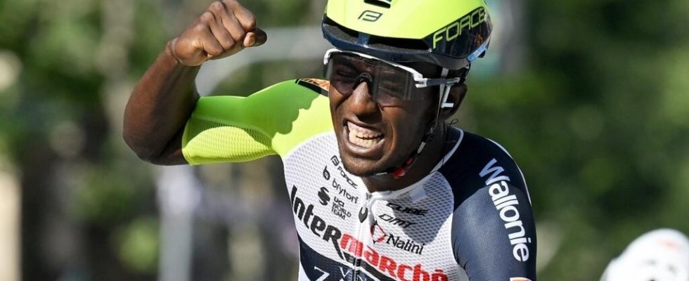 Tour of Switzerland Biniam Girmay ahead of Demare in the