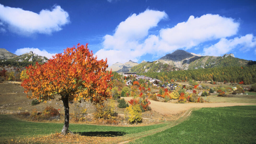 A view of Chaillol in the Hautes-Alpes, France.