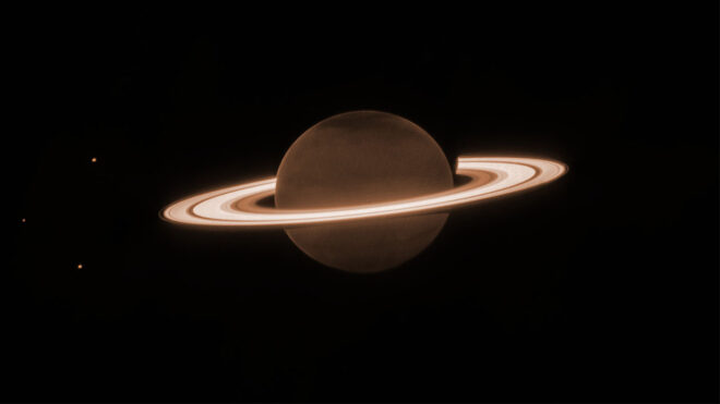 A new photo of Saturn was taken with the James