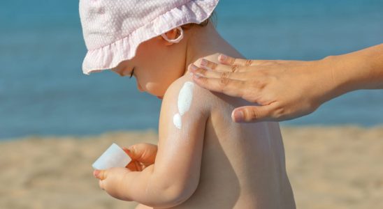 At what age can you put sunscreen on your baby