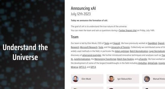 Elon Musk announces new artificial intelligence company xAI The goal