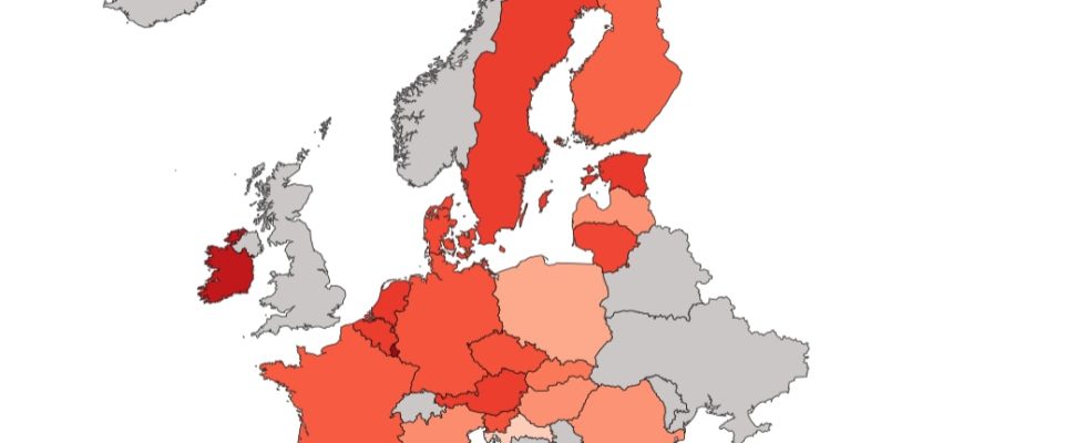 European Union which countries gained or lost inhabitants in 2022