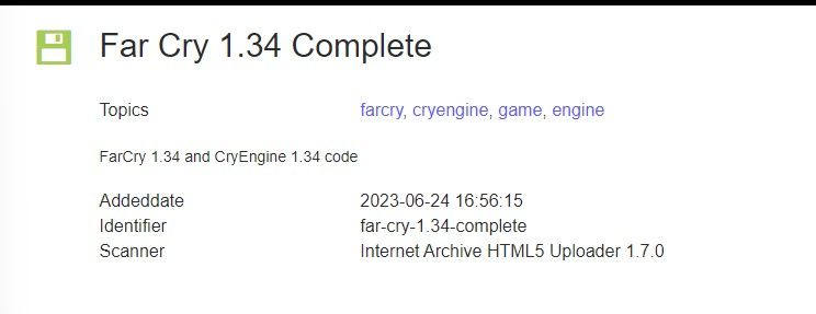 Far Cry source codes leaked