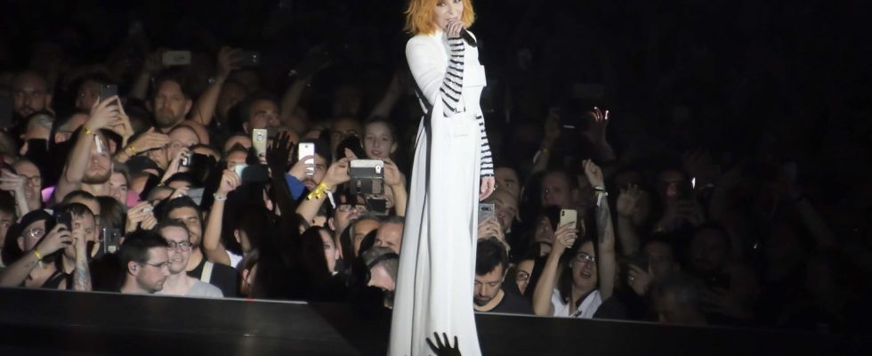 Mylene Farmer in concert at the Stade de France new