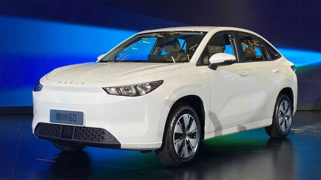 The battery pack of a Chinese electric car model has