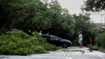 The heat of southern Europe erupted as a violent storm