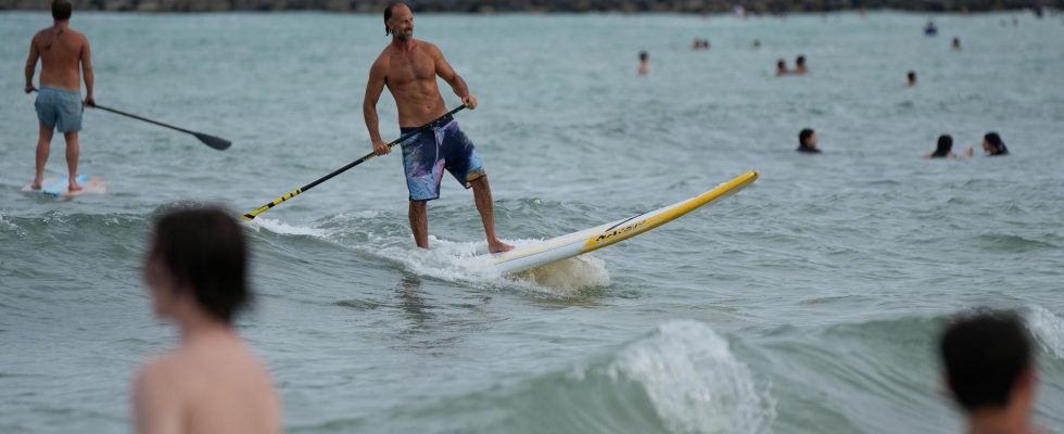 The sea in Florida record warm Like soup