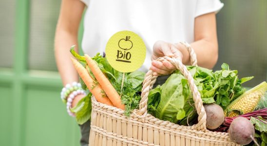 The share of organic products in the basket of French