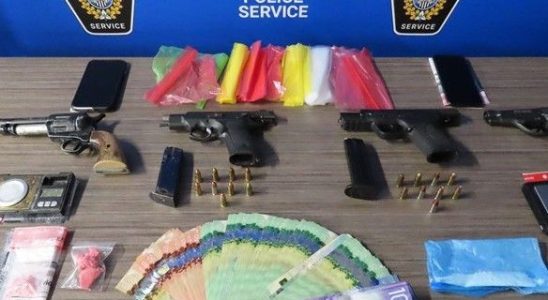 Three charged after gun fentanyl seizure Sarnia police