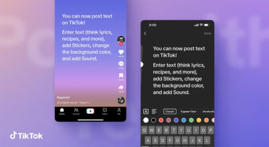 TikTok kicks off the era of text posts on the