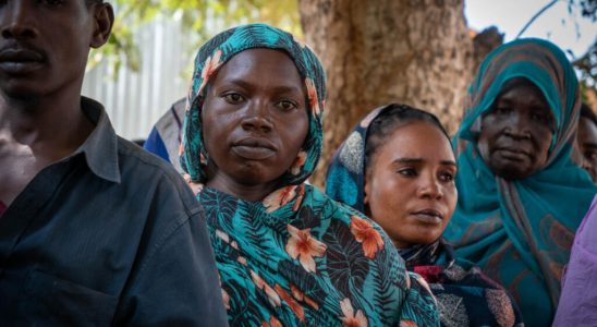 War in Sudan in the Gorom camp refugee women lack